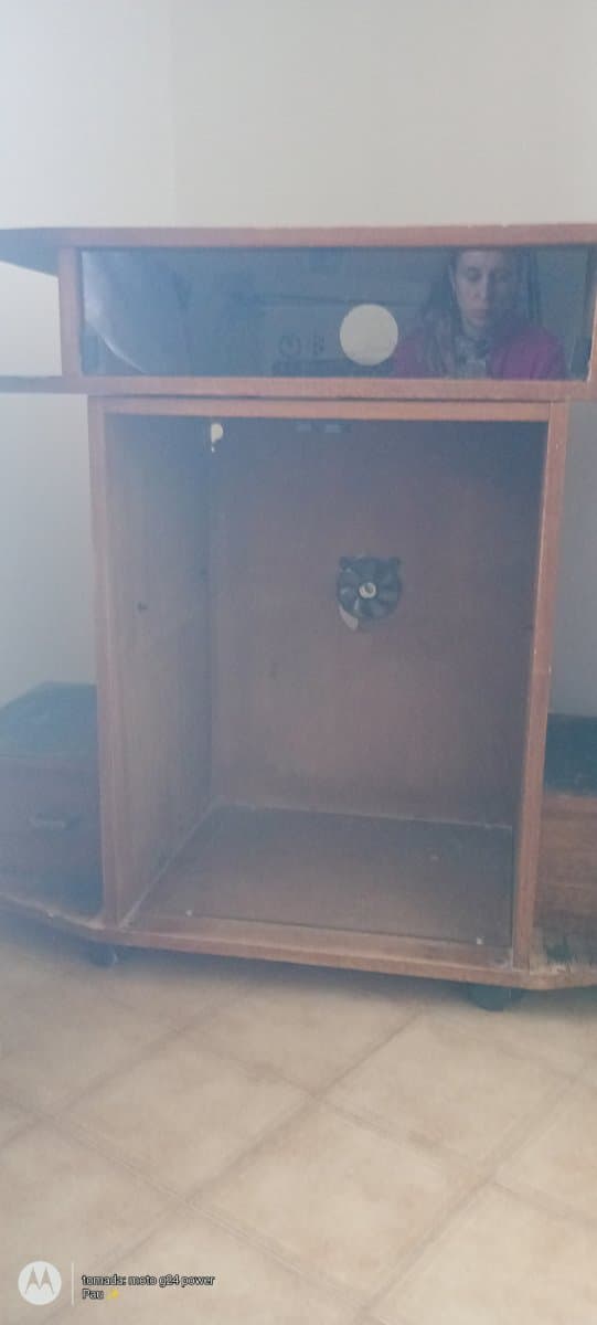 Mueble para tv de madera vintage con cajones 