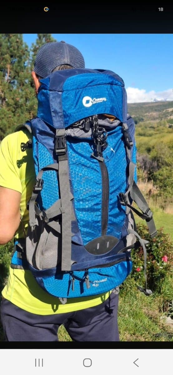 Mochila Cammpy 40L un solo uso como nueva