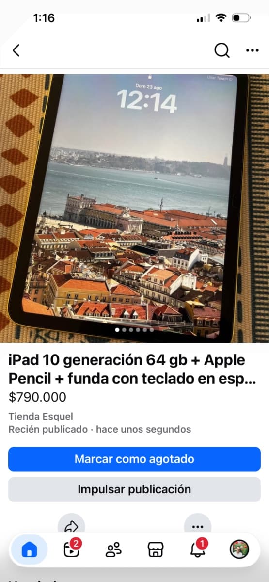 iPad 10 64gb Apple Pencil funda teclado