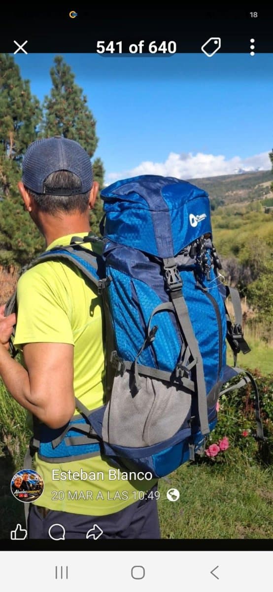 Mochila Cammpy 40L un solo uso como nueva