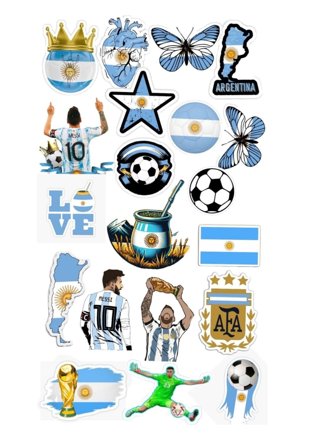Stickers del mundial para imprimir.