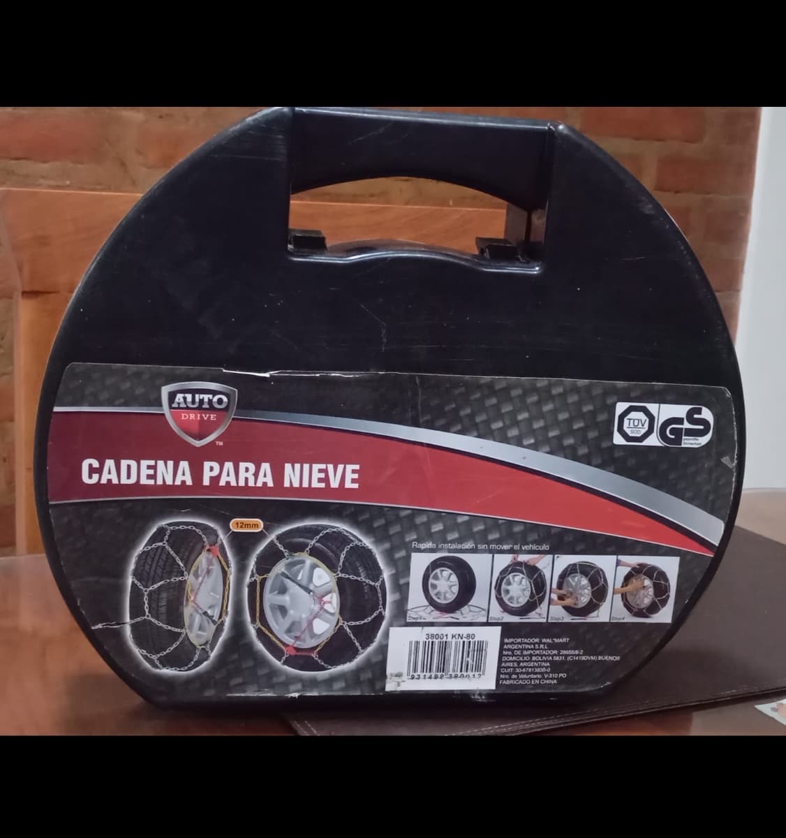 Cadena para nieve 12mm nueva, jamás usada, con caja.