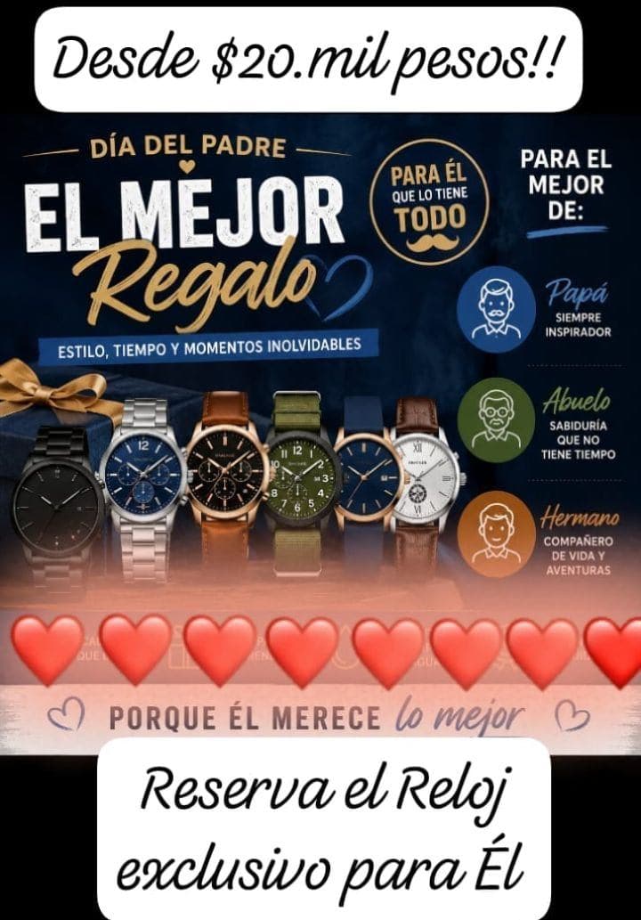 Relojes para el día del padre