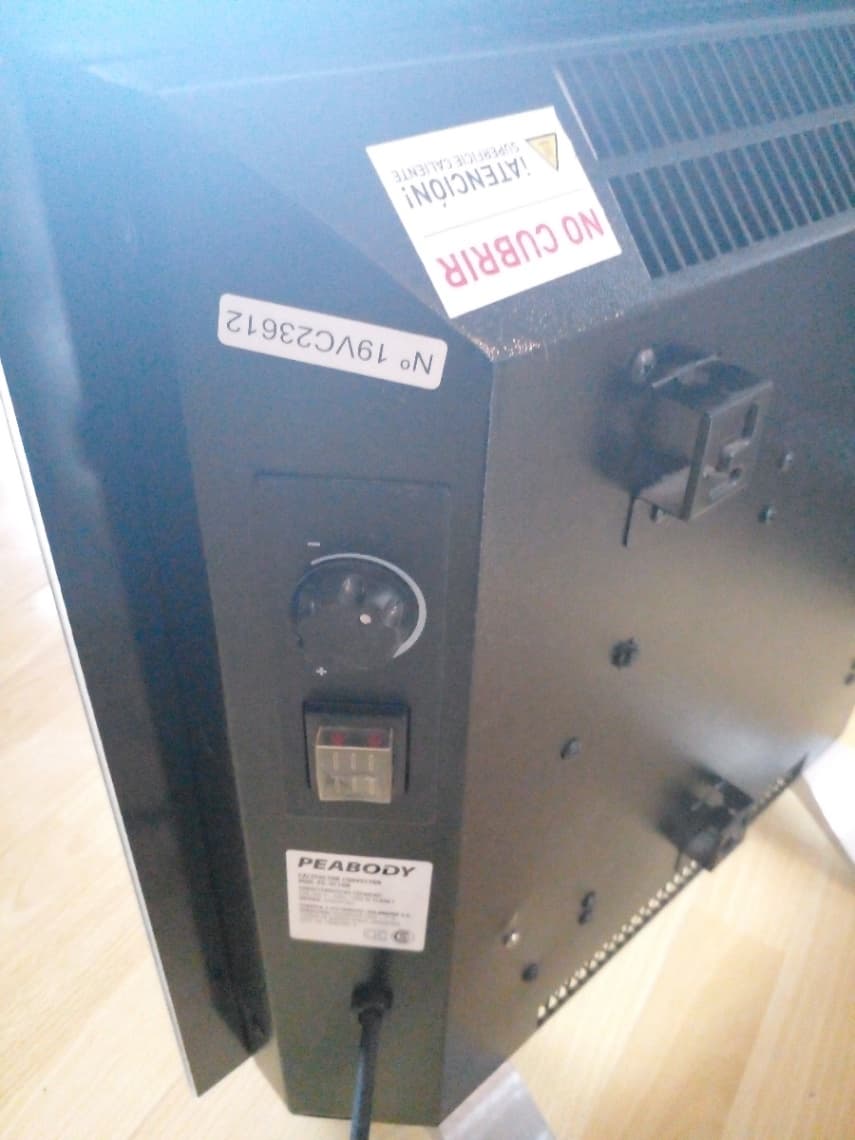 Vitroconvector Eléctrico Peabody Pe-vc10 Negro 1000w
COMO NUEVO