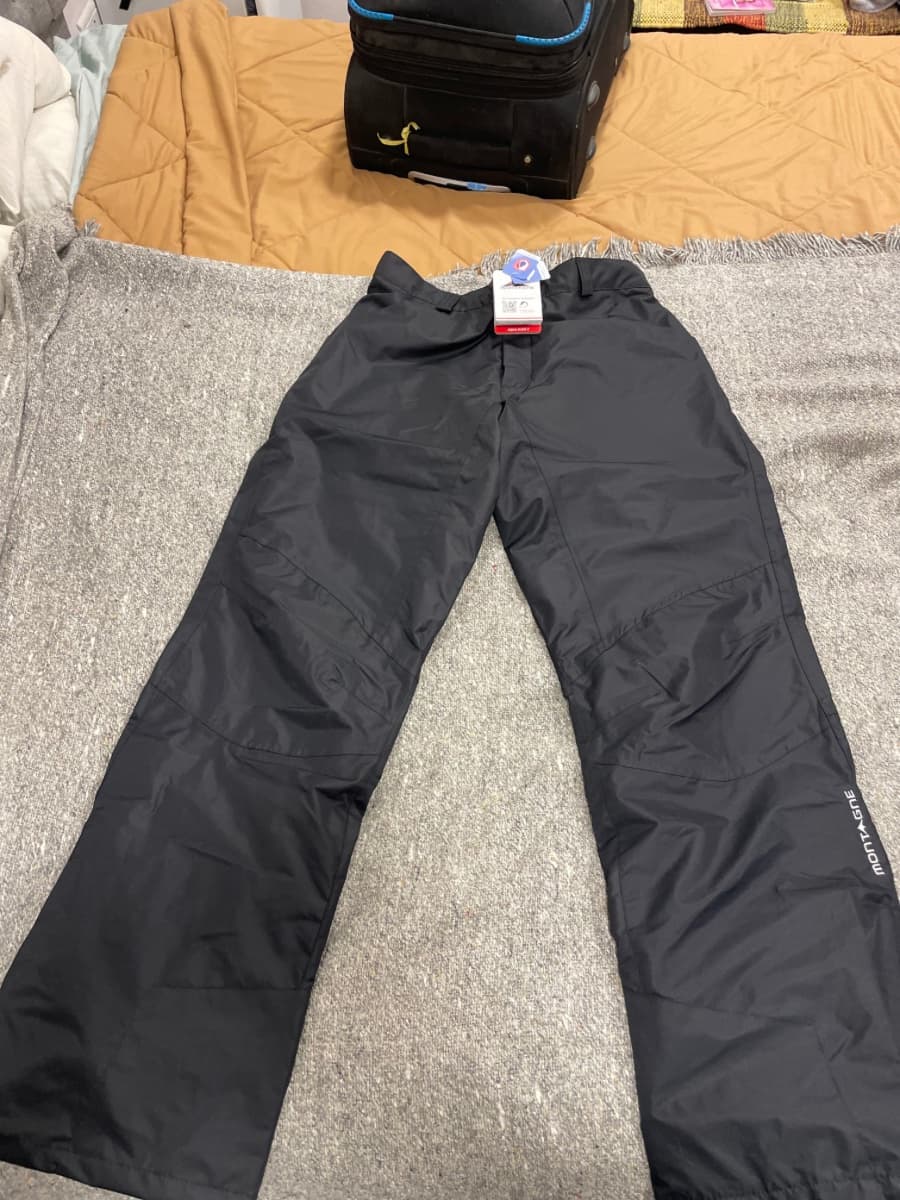 Pantalón de nieve negro impermeable ski montagne talle L 