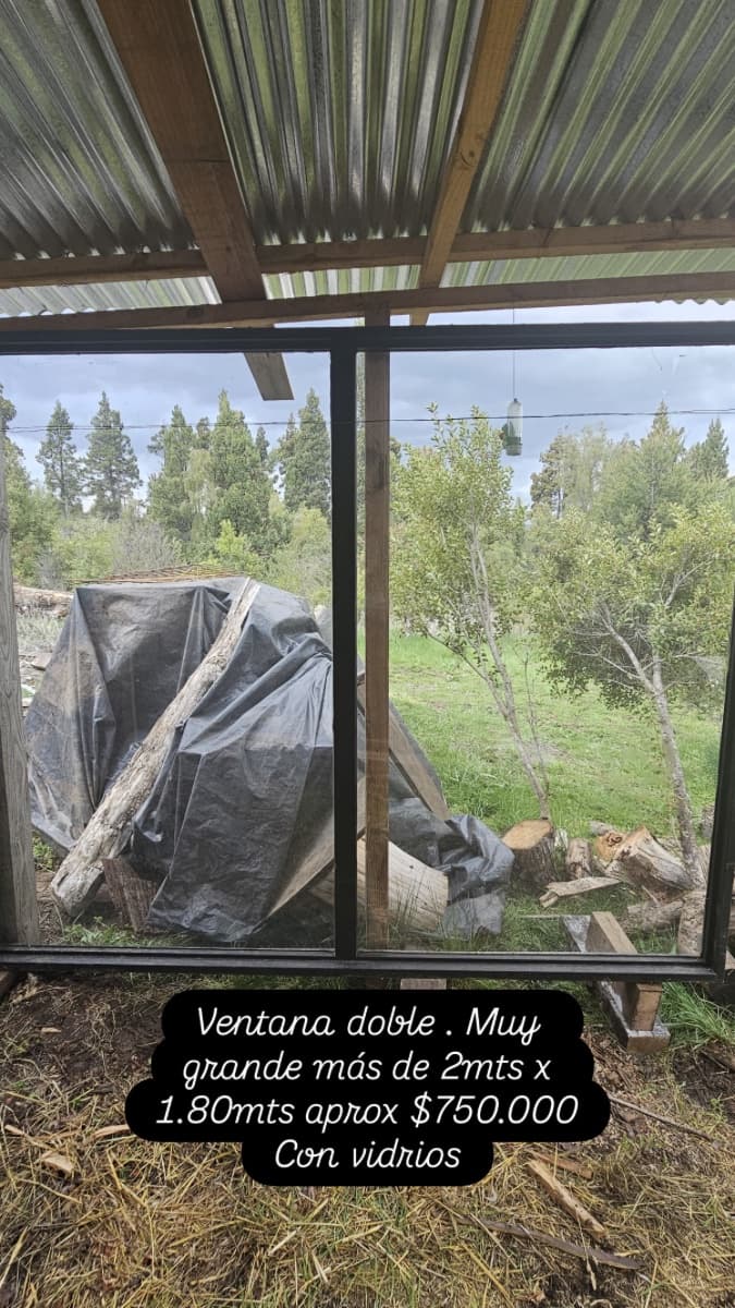 Ventana doble con vidrios
