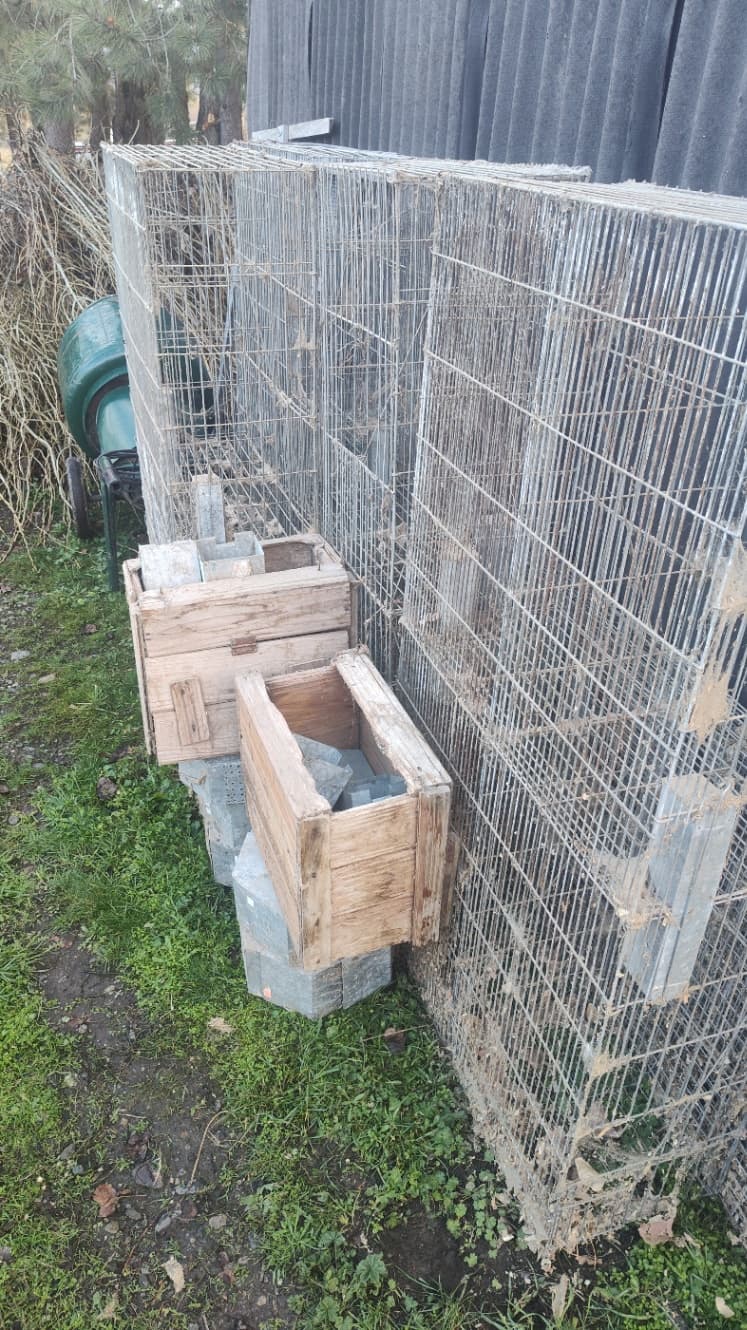 Jaula galvanizada para aves o conejos