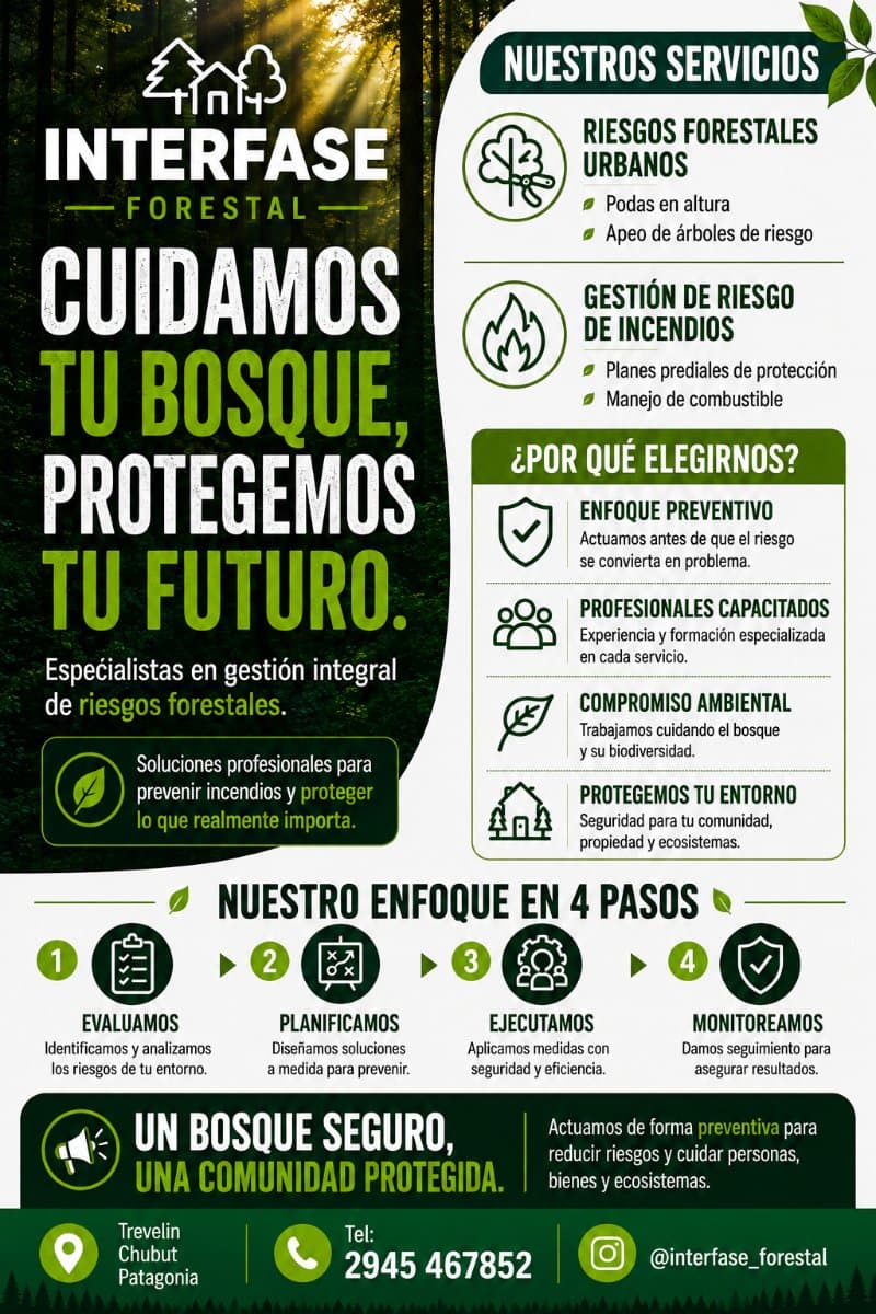 Gestión de Riesgos Forestales
Podas-Apeos-Limpiezas