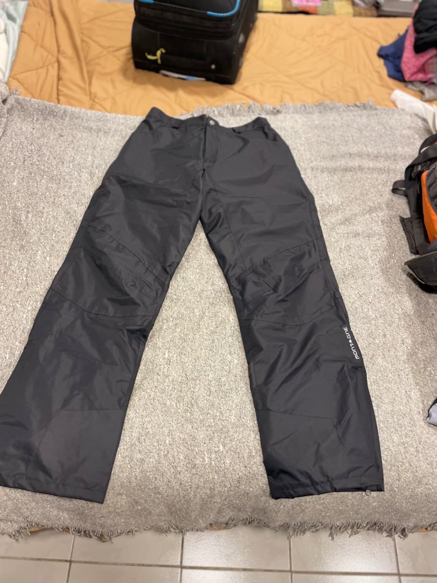 Pantalón de nieve negro impermeable ski montagne talle L 
