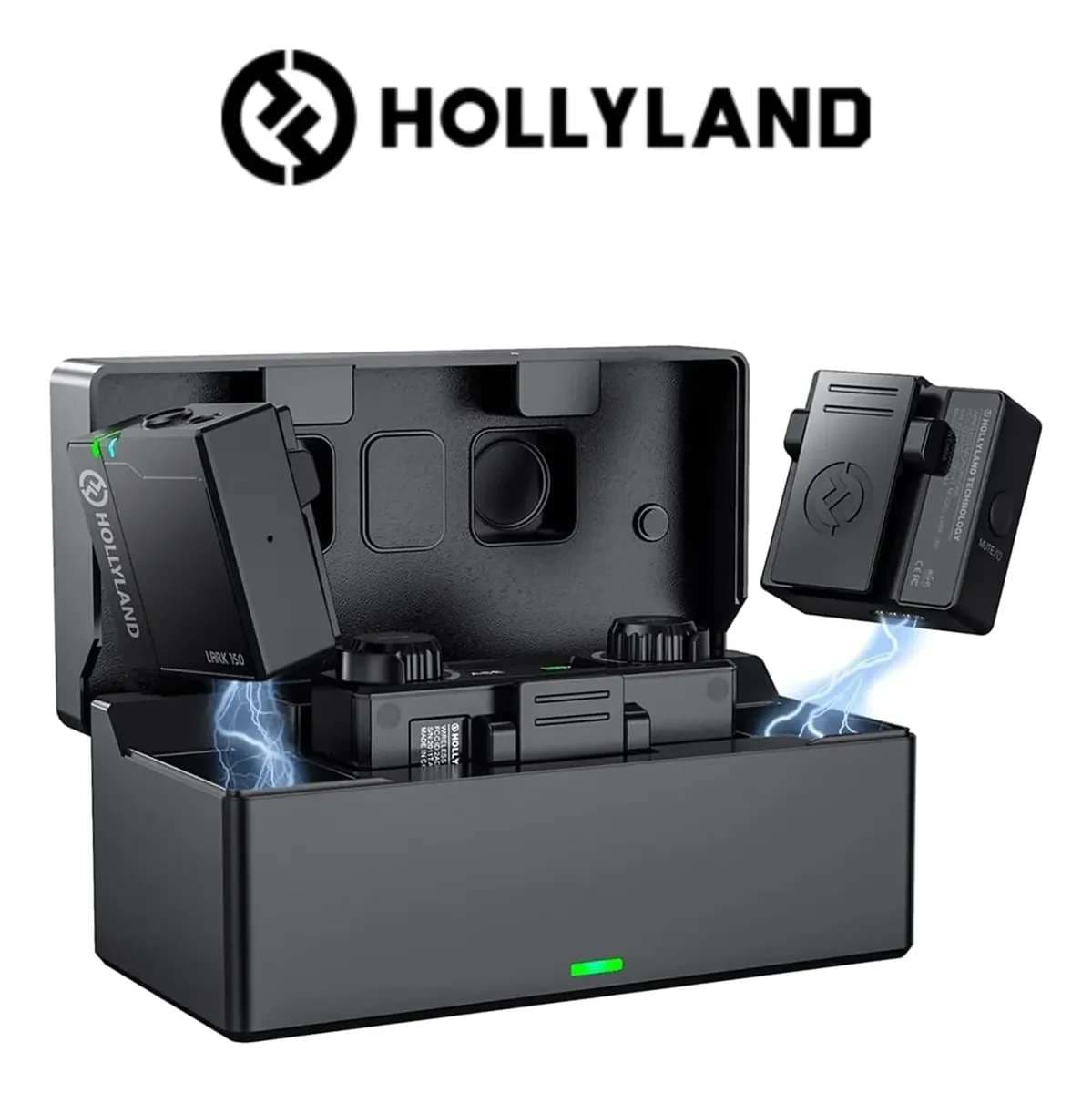 Mic Hollyland Lark 150 Corbatero Inalámbrico Omni Negro