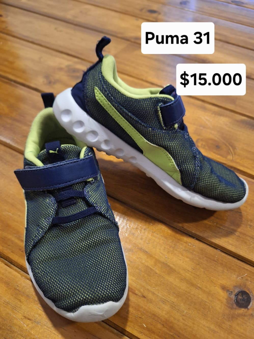Adidas azul marino número 31 usado, calzado precio en cada foto