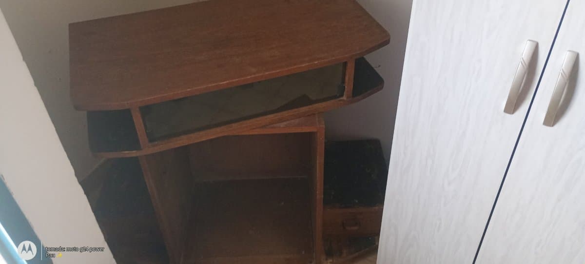 Mueble para tv de madera vintage con cajones 