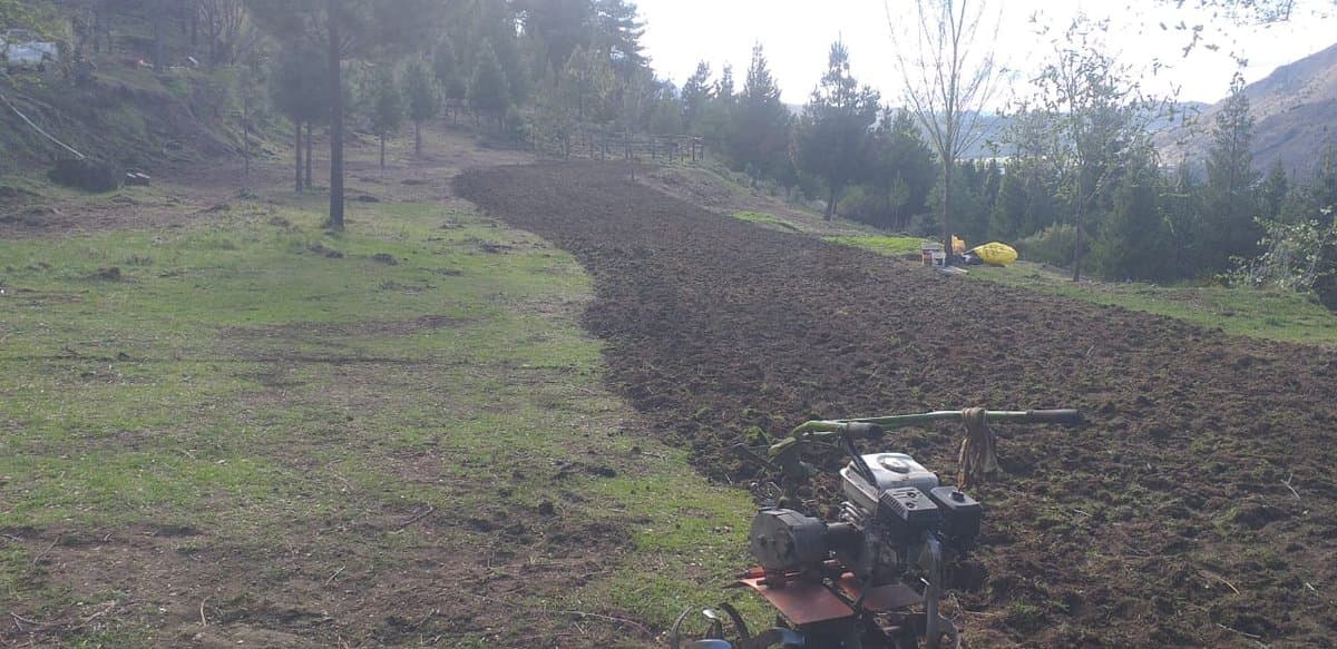 Preparacion de suelos con motocultivador