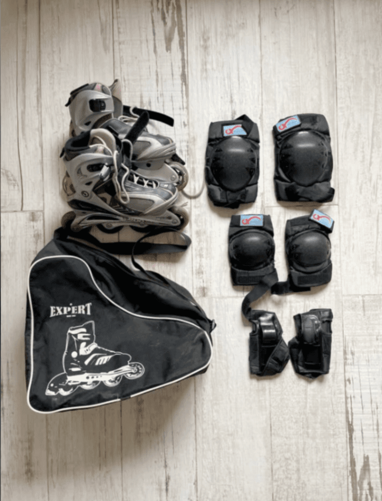 Rollers de Mujer - Talle 38 - Impecables con muñequeras, rodillera